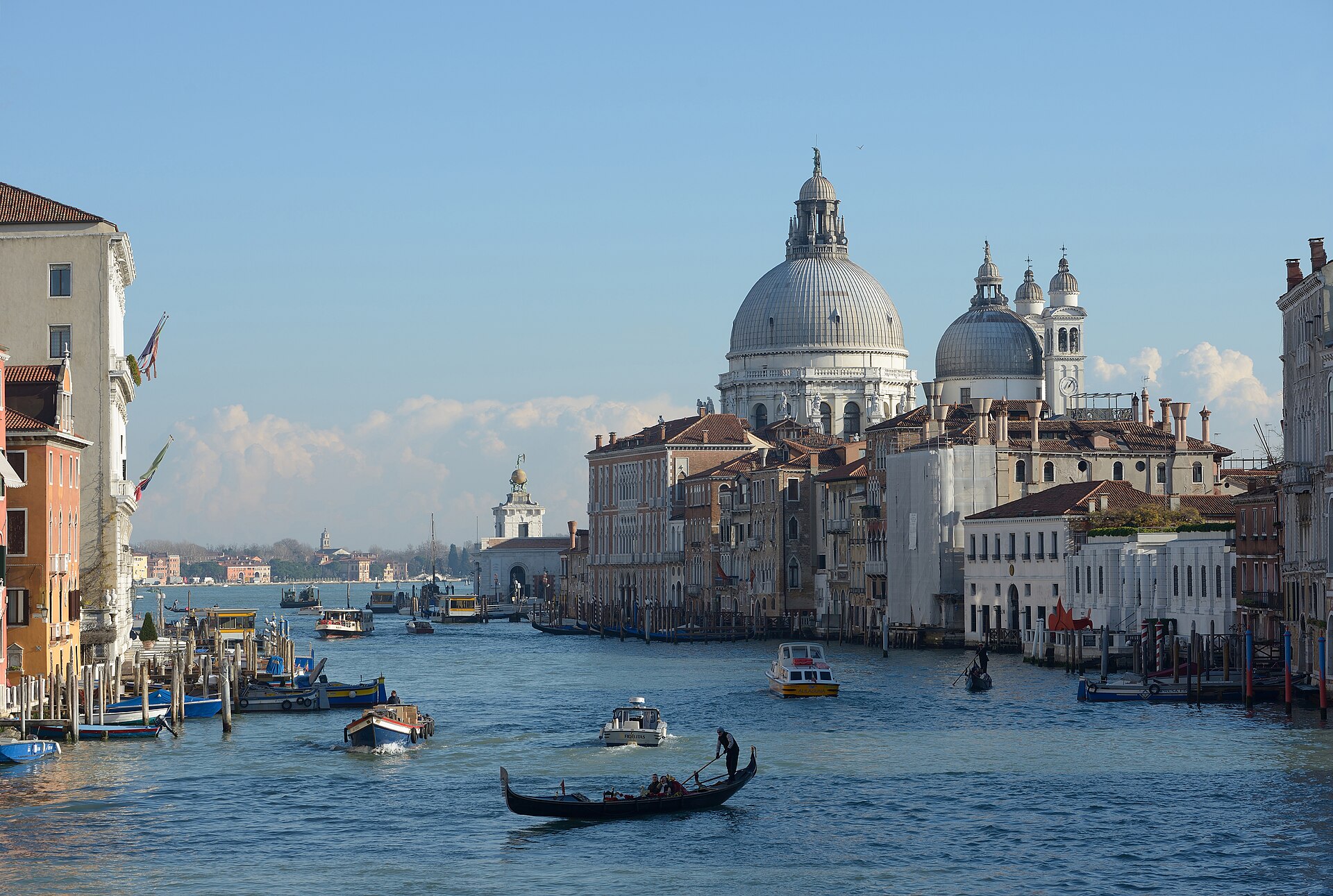 The Grand Canal and Santa Maria della Salute, Venice, Italy