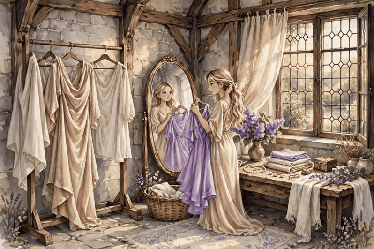 Choosing between champagne and lilac
